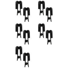 Ear Clip Electrode Rubber Black Compatible for Tens 7000 & Standard Tens Units, Reusable Ear Clip Accessory, 5 Pair