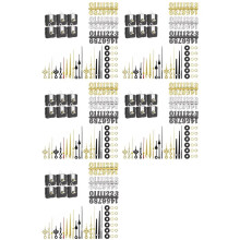30 Stuks 22 mm Kwarts DIY Wandklok Bewegingsmechanisme Set met 8 Verschillende Paren Wijzers DIY 30 Klokcijfers Bewegingsset