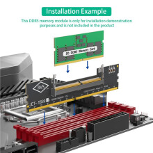 2X Aufrüstung Des Laptop-DDR5-Speichers auf SO DDR5 UDIMM Desktop-Adapterkarte Speichertester DDR zu DDR5 UDIMM Konverter