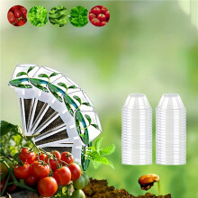 40X Hydroponic Garden Accessories Pod Kit Growing Basket, Transparent Insulation Cover, Plant Growing Sponge, Label