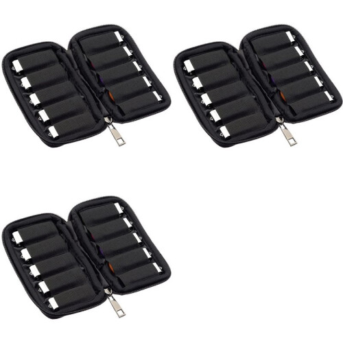 3X Flash Drive Storage Case - Dustproof Organizer Box for Thumb Drives and Electronic Accessories, A