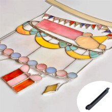 Buntglas-Kupferfolienwerkzeug, Buntglas-Handfolier, Kupferfolienwickelwerkzeug für 7/32 Zoll Kupferfolienband A