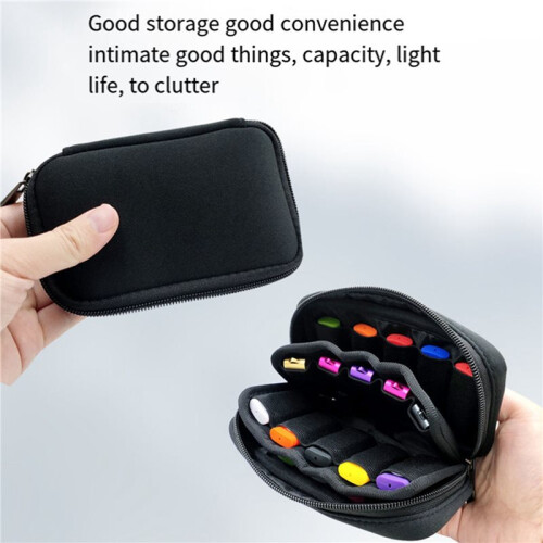 3X Flash Drive Storage Case - Dustproof Organizer Box for Thumb Drives and Electronic Accessories, A 2