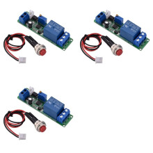 3X 12V Ajustável Temporizador Atraso Desligar Módulo Temporizador Relé Interruptor de Tempo 1-10s Atraso Desligar Módulo