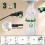2 Outlet Light Socket Adapter,E26 Bulb Socket to Outlet Splitter,Convert Medium Screw Socket Into A Socket 2 Outlets 8pc 4