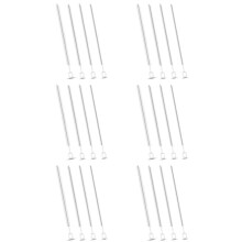 24X Straw Cleaner Brush Set - 10 Inch, 4 Diameters for Thin & Smoothie Straws, Heavy-Duty, Comfort Grip Handle