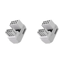 2X Adaptateur D'Alimentation GPU PCle 3.0 8 Broches, Connecteur 180 Degrés, Angle Droit, pour Cartes Graphiques de Bureau D