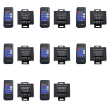 8X LED Single Color Dimmer Wireless LED Controller 11 Key Remote Control Adjust Brightness DC12V-24V
