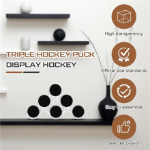 4X Hållare för Hockeypuck, Displayhållare för Hockeypuck, Ställ, Fodral, Signerade Sportgåvor för Samlare