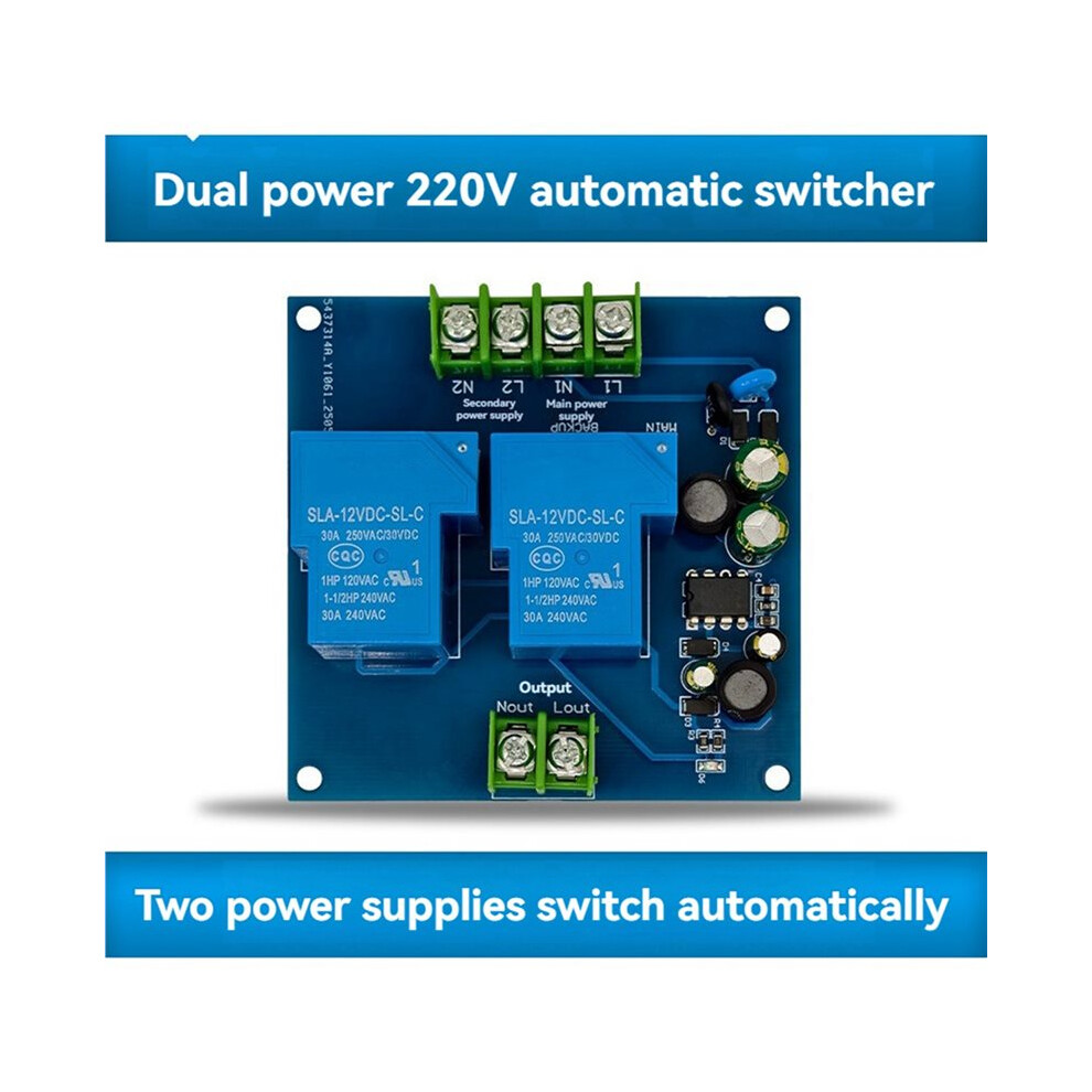 2X 220V 2-Ch Automatic Power Module Power Failure Standby Conversion Board Emergency Converter 6032467496274