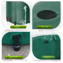 2X Rainwater Recycling Water Storage Tank Garden Irrigation Bucket Collection Container Garden Water Green