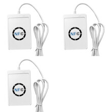 3X ACR122U RFID IC Lecteur de Carte à Puce Duplicateur Sans Contact Graveur Copieur Clone Inscriptible 13,56 MHz ID IC Carte Copieur