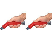2X Teppichschneider mit Schneide- und Klemmfunktion, Teppichtrimmer für Teppich, Tapete und Karton