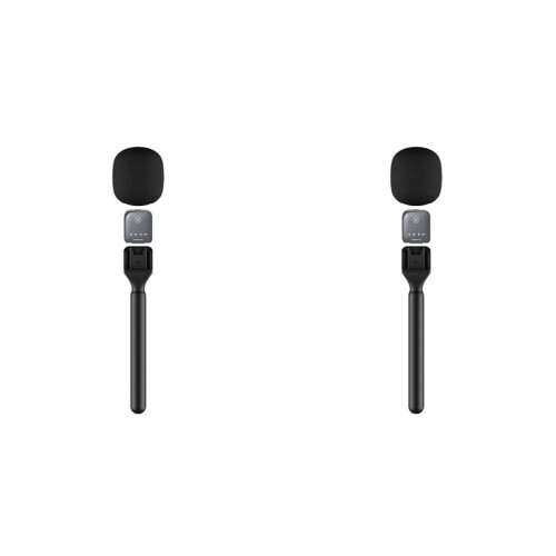 2X Handheld Draadloze Microfoonadapter met Windschermschuim voor Draadloze Lavaliermicrofoon 1