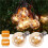 12Pcs 1.5W LED G40 Replacement Bulb 220V Retro Globe Gold Dimmable Bulb for Indoor/Outdoor String Lights E14 Base 6