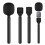 2X Handheld Wireless Microphone Adapter with Windshield Foam for Wireless Lavalier Microphone 5