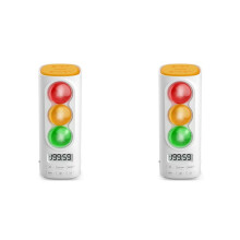 2X Visual Timer for Kids Traffic Light Audio Digital LCD Display Timer for Classroom Home Kitchen Countdown Visual Timer