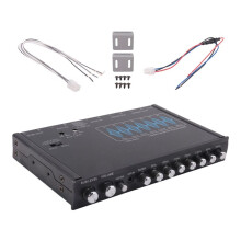 2X 7 Band Car Equalizer Audio EQ Tuning Crossover Amplifier Parametric Car Preamplifier Audio Equalizer +-12dB