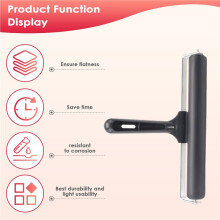 8-Inch Rubber Roller, Brayer Roller Brush for DIY Art Painting, Print, Printmaking, Ink and Stamping