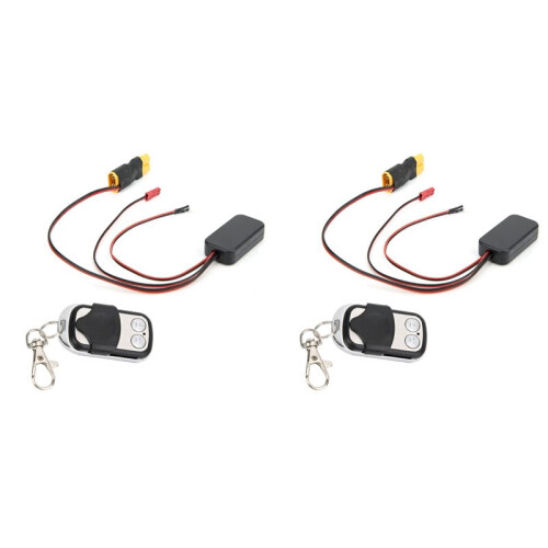 2X Remote Control Car Winch Controller Wireless RemoteControl Winch Controller for D90 SCX10 TRX4 90046 WinchKit,A