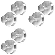 6PCS Suction Cup Hooks for Shower, Wall Suction Cup Hooks No-Drill Hooks for Bathrooms Wall, Glass Door, Mirror