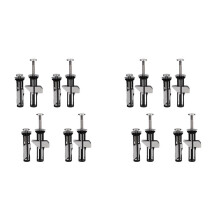 16X Toiletzitting Bevestigingsbout Kit,Toiletzitting Vergrendelingsbout,Universele Toiletdekselzitting Scharnieren Bouten Toiletzitting Fittingen