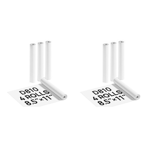 Papel para Impressora Térmica 8,5 X 11 Polegadas, Impressão Térmica Avançada, Papel Térmico Compatível com D810, Pacote com 8
