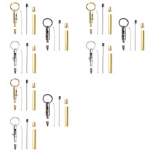 9X -Kugelschreiber Aus Holz/Schlüsselanhänger für Männer, Geschenk, Drechsel-Kugelschreiber-Set, Drechsel-Stift-Sets