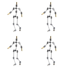 4X Armature Kit - DIY Metal Puppet Figure Skeleton, Easy to Assemble, Animated Character Design