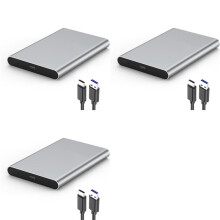 3X USB-Typ-C-Gehäuse für 2,5-Zoll--SSD/HDD USB 3.1 Mobile Festplattenbox
