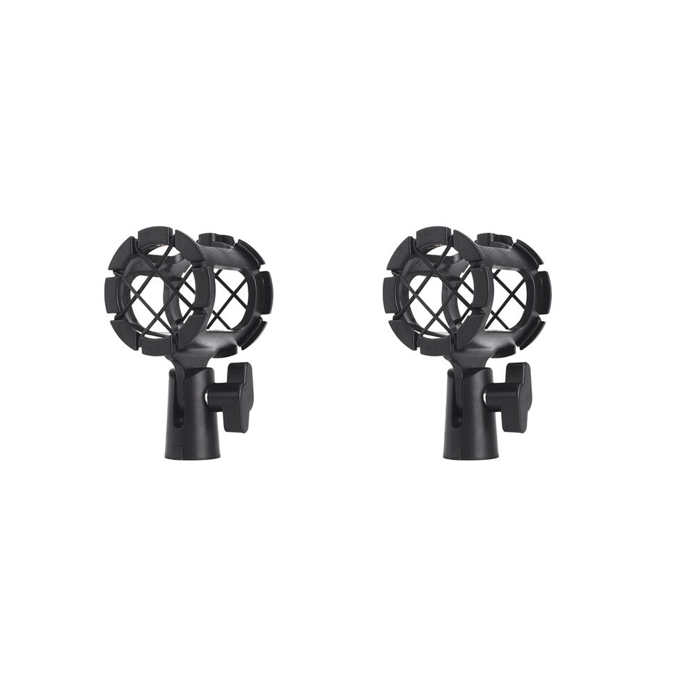 2X Universal Microphone Shock Mount Anti-Vibration Mic Holder Clamp For Condenser Microphones Fits Most Mic Stands 4713738448728