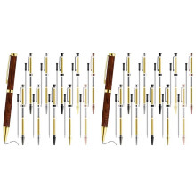 Kit de Tournage sur Bois 20 Pièces, Stylo Fin de 7 mm, avec Tour de Rechange, Fournitures de Tournage pour la Fabrication de Bureau.
