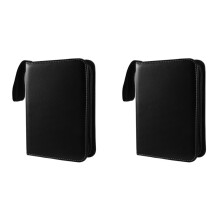 2X Raccoglitore A Caricamento Dall'Alto, Raccoglitore A Caricamento Dall'Alto A 4 Tasche, Raccoglitore per Carte Abulm per Carte da