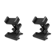 2X Guitar Clip Mobile Phone Holder Live Broadcast Bracket Stand Tripod Clip for Mobile Phones, Action Cameras