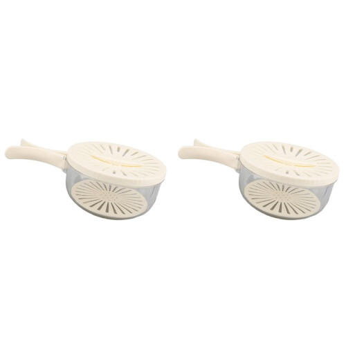 2X Multi-Function Fruit and Vegetable Washing Bowl Drain Basket with Folding Handle Two-in-One Kitchen Drain Rack