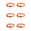 6X Rhinowalk TPU Plastic Elastic Scale Strap with Clip Safety Rubber Cargo Strap Compact Tie High Strength Strap Orange 1