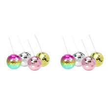 8PCS Disco  Cups with Lid and Straw Tumbler Cocktail Cup Glitter Flash  Cup for Party Nightclub Bar Drinking