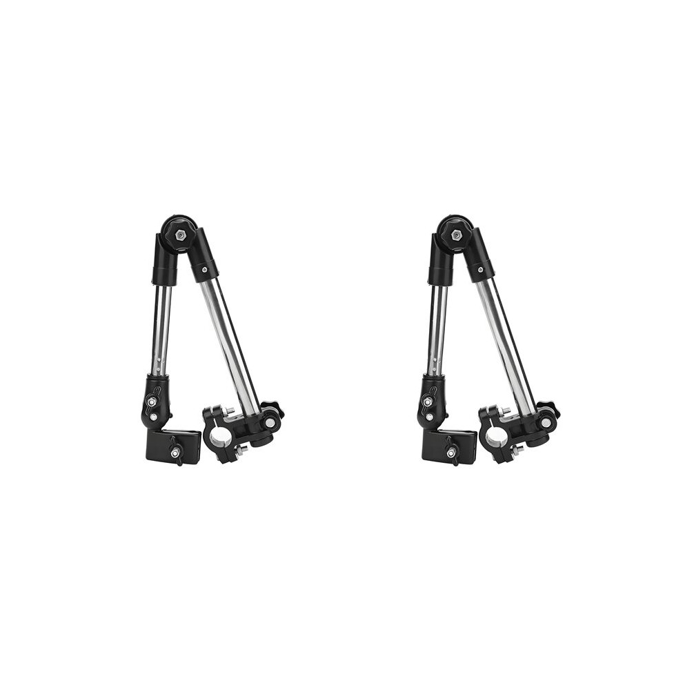 2X Umbrella Mount Stand, Bicycle Umbrella Mount Holder,Wheelchair Stroller Bicycle Umbrella Attachment Handle Bar Holder