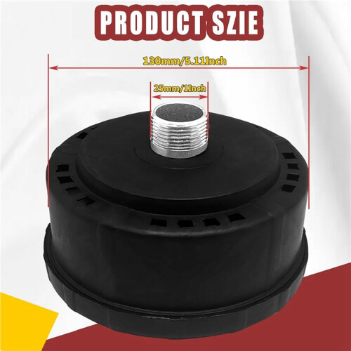 4pcs 25mm/1Inch Air Compressor Noise Reducer Silence Filter,Plastic Shell Round Muffler Filter