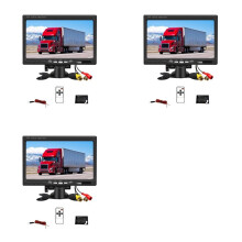 3X 12V 7 Inch Automonitor 16:9 800x480 LCD-Achteruitkijkmonitor met 2-Weg Video-Ingang voor Achteruitrijcamera Parkeren Achteruit