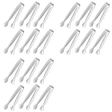 Pinze Piccole da 18 Pezzi, Pinze Piccole nel Acciaio Inossidabile da 4,25 Pollici per Servire Cibo, Acciaio Inossidabile 304 da Cucina Durevole