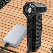 2X Turbojet-Ventilator, Windgeschwindigkeit 52 M/S, Tragbares -Gebläse, Outdoor-Camping, Grill, Leistungsstarkes Gebläse, Tastatur-Staubentfernung