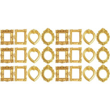 24PC Miniature Picture Frames, Picture Frames,Vintage Frames Suitable for DIY Jewelry Display,Holiday Party Decor