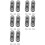 10X Embedded Wire  Black Duplex  Straight-Through Rocker  Suitable for Dual-Control Desk Lamp 1