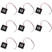 8X 12V 0.1A 2-Pins PC-Behuizing CPU-Koeler Koelventilator 40 mm X 40 mm X 10 mm