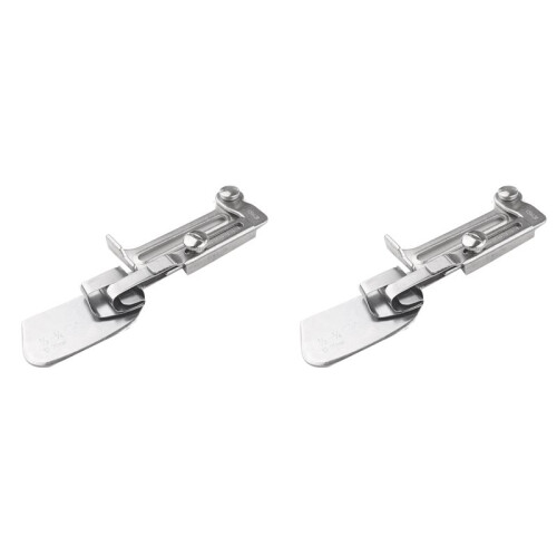 2X Sewing Rolled , Adjustable Width Rolled Hemmer Foot, Sewing Machine Rolled Hem Attachment Hemming Tool (15-25mm)