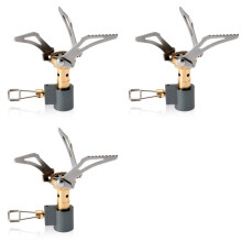 3X Réchaud Électrique Pliable Intégré Réchaud de Camping Portable pour Barbecue Réchaud de Pique-Nique