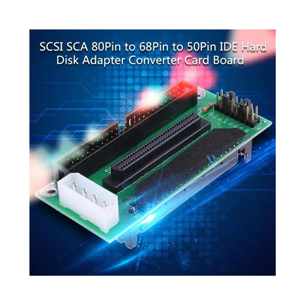 2X Scsi Sca 80 Pin To 68 50 Pin Scsi Adapter Sca 80 Pin To Scsi 68 Ide 50 Hard Disk Adapter Converter Card Board 6031334942647