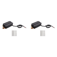 2X 6-String Electric Guitar Neck Pickup HBA117 Alnico 5 Uncovered Humbucker Neck 50mm Pickup Electric Guitar Pickup