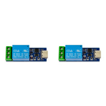 2X Interface TPYE-C Module Relais USB LCUS-1 Commutateur de Contrôle Intelligent USB Relais de Port Série